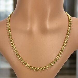 FAC Tear Drop Chain 18" Necklace Gold Tone NWT​​​